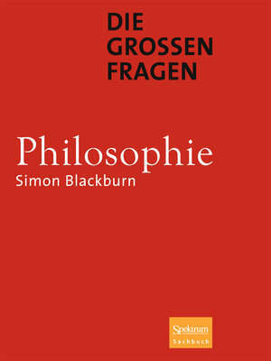 cover image of Die großen Fragen--Philosophie